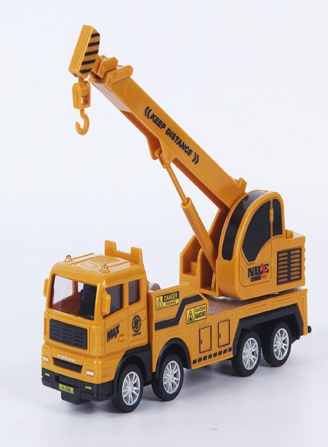 Oupstrive 3-Pack Construction Toy Truck Set for Kids with Excavator, Crane and Cargo Carrier, Rotating Parts, Realistic Design, Pull Back Action Vehicles, Boys & Girls Gift (Pack of 1) - Image 4